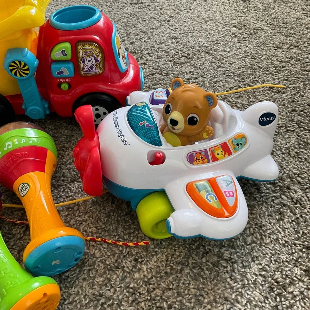 VTech & LeapFrog Interactive Learning Toy Bundle Puppy Dump Truck Airplane